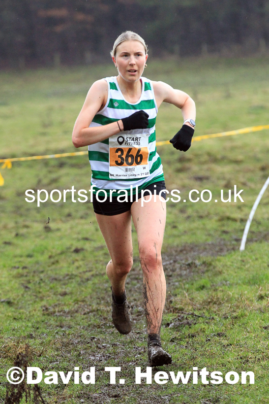 Senior womens 2022 North Eastern Harrier League, Thornley Farm, Peterlee, County Durham. Photo: David T. Hewitson/Sports for All Pics